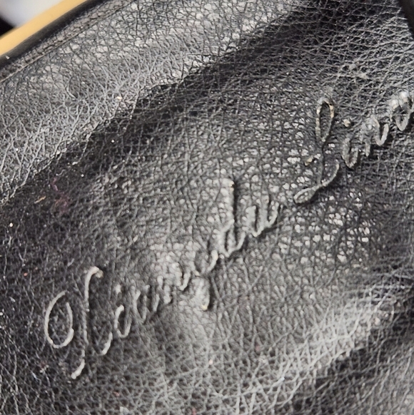 Black Leather Slingback Mules - Picture 13 of 16